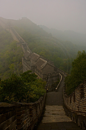 Misty climb