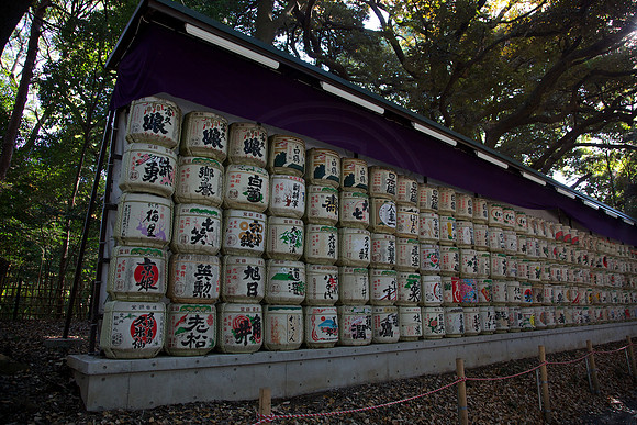 Sake barrels